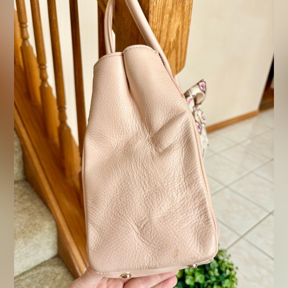 KATE SPADE Renny Drive REENA Blush Pink Pebbled Leather Tote Satchel - Picture 9 of 15